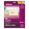 Avery Dennison Clear Laser Labels, 1x2-5/8, PK300 15660